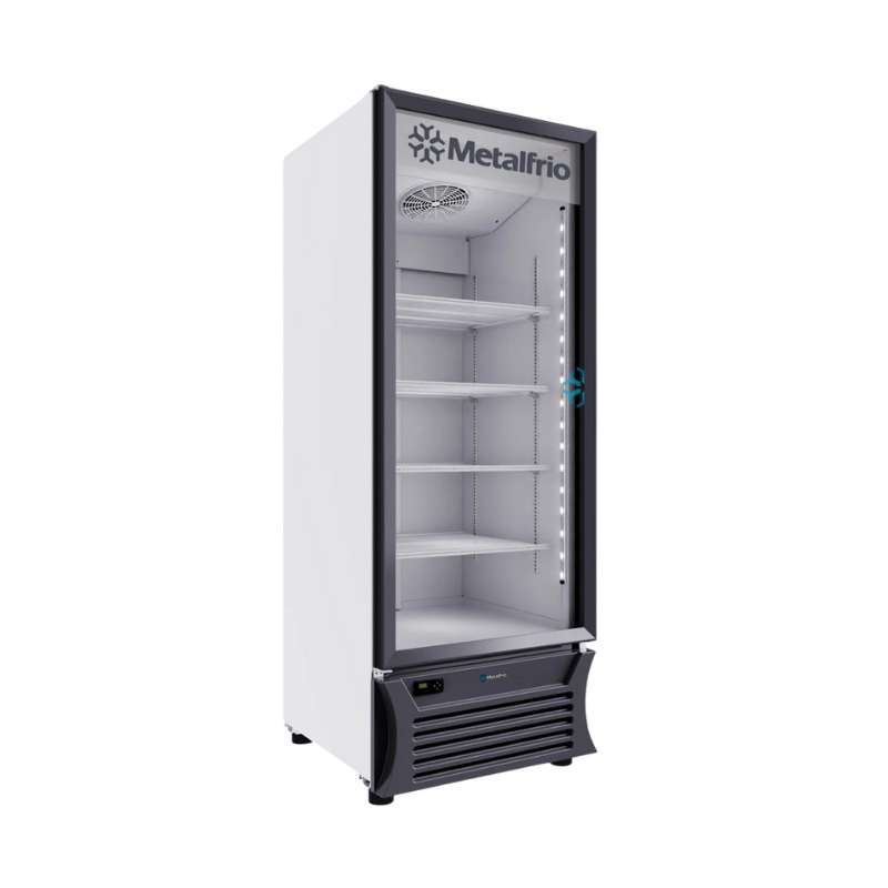 Metalfrío Refrigerador vertical 1 puerta cristal 20,6 pies RB460 Nuevo