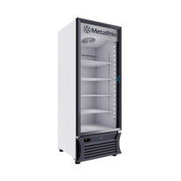 Metalfrío Refrigerador vertical 1 puerta cristal 20,6 pies RB460 Nuevo