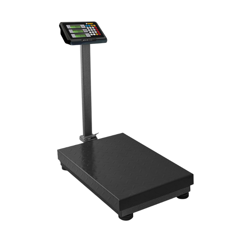 Rhino Báscula Plataforma Recargable Indicador Inoxidable 500 kg BAPCA-500 Nuevo