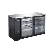 Icehaus Refrigerador Contra Barra 2 Puertas de Cristal CBR-2PC-SS-01 Seminuevo