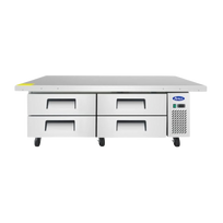 Atosa Base Chef Refrigerada 4 Cajones 12.1 Pies MGF8454GR Seminuevo