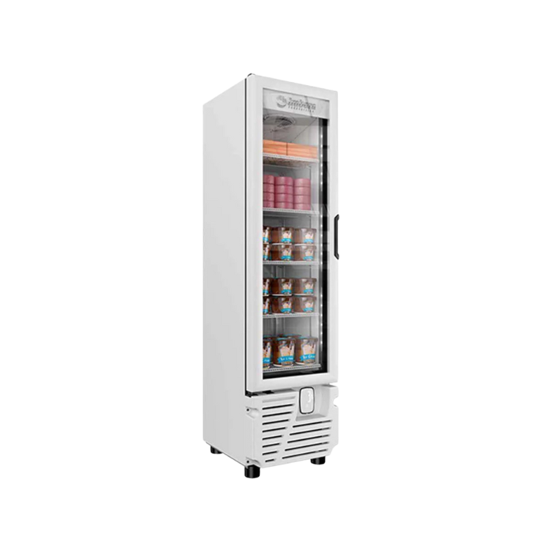 Imbera Congelador Vertical 1 Puerta Cristal Luz Led 8 Pies (1013601) VFS08 C Seminuevo