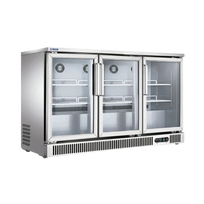 Migsa Refrigerador Contrabarra 3 Puertas De Cristal 380 L 110V SG380 Seminuevo