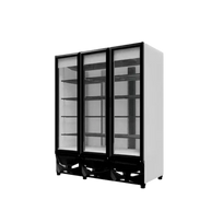 Criotec Enfriador vertical 3 puertas de cristal 64 pies CFX-64 Nuevo