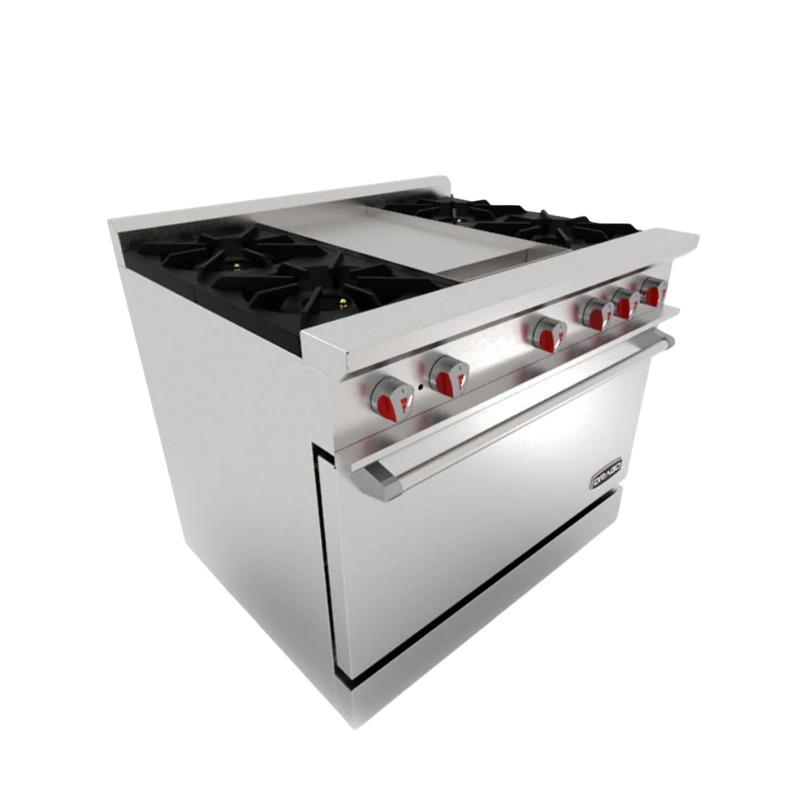 Drago Estufa 4 Quemadores, Horno y Plancha CG-41P Seminuevo