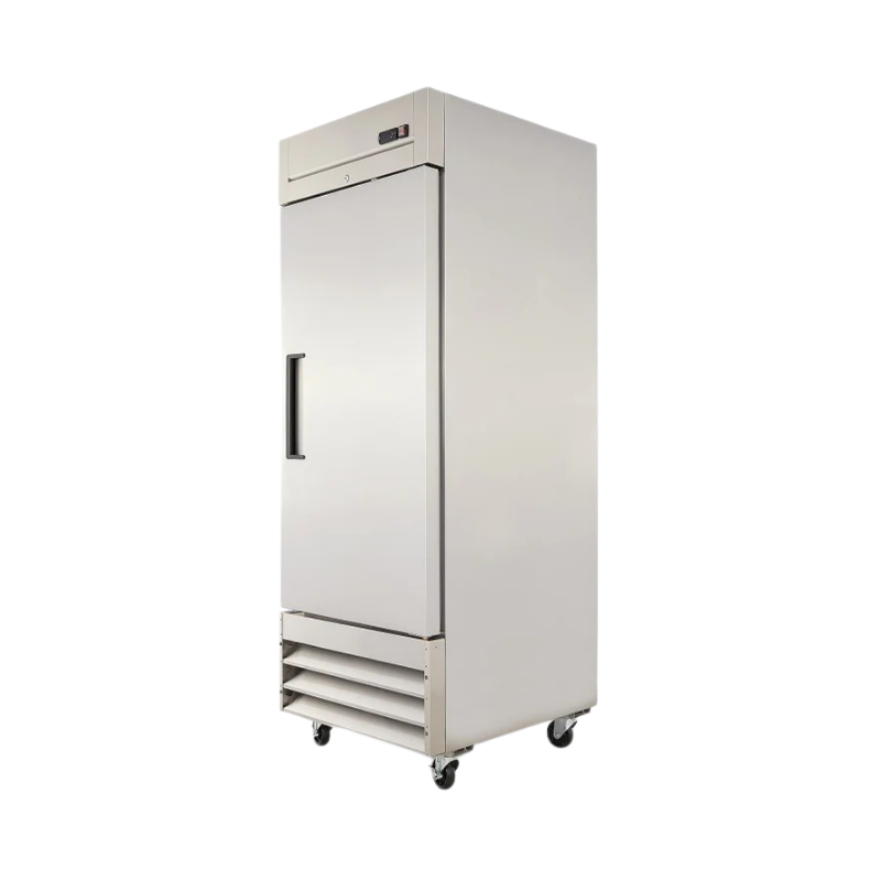 Torrey Congelador Vertical 1 Puerta Solida Acero Inox 23 Pies CVSA-23UI 115V Seminuevo