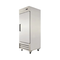 Torrey Congelador Vertical 1 Puerta Solida Acero Inox 23 Pies CVSA-23UI 115V Seminuevo