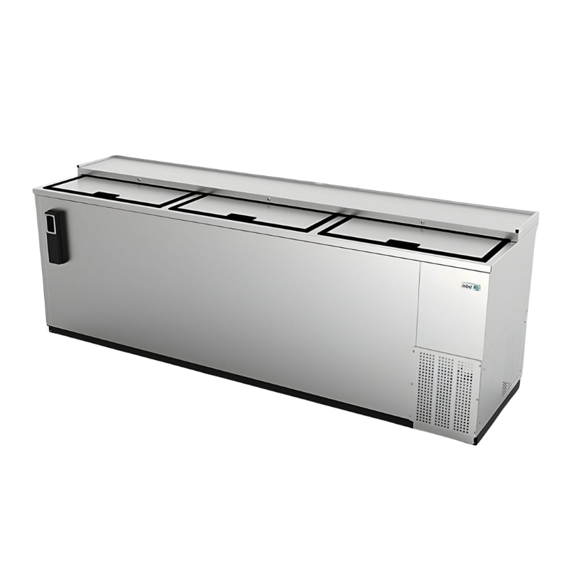 Asber Botellero Acero Inoxidable 3 Puertas 30 Pies3 ADBC-94-S HC Nuevo