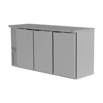 Asber Refrigerador de Contrabarra 3 Puertas ABBC-24-72-S HC Nuevo