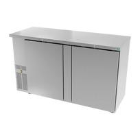 Asber Refrigerador de Contrabarra 2 Puertas Solidas ABBC-24-60-S HC Nuevo