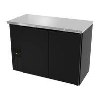 Asber Refrigerador Contrabarra Vinil Negro 2 Puertas ABBC-24-48 HC Nuevo