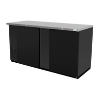 Asber Refrigerador Contrabarra Vinil Negro 2 Puertas Solidas 26.3 Pies3 ABBC-68 HC Nuevo