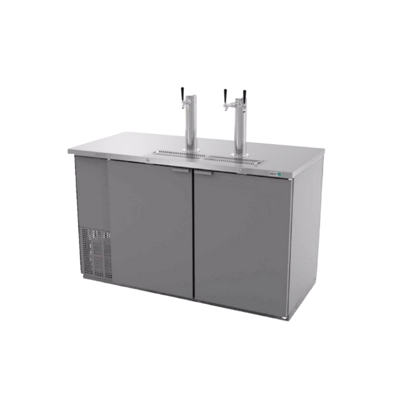 Asber Dispensador Refrigerado Cerveza 4 Barriles Acero Inoxidable 2 Puertas ADDC-58-S HC Nuevo