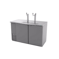 Asber Dispensador Refrigerado Cerveza 4 Barriles Acero Inoxidable 2 Puertas ADDC-58-S HC Nuevo