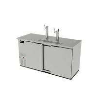 Asber Dispensador Refrigerado Cerveza 3 Barriles Acero Inoxidable 2 Puertas ADDC-68-S HC Nuevo