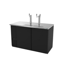 Asber Dispensador Refrigerado Cerveza 3 Barriles Vinil Negro 2 Puertas ADDC-58 HC Nuevo
