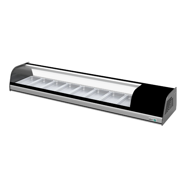 Asber Vitrina Refrigerada para Sushi o Ingredientes de Mesa 8 1/3 ACTC-69 HC Nuevo