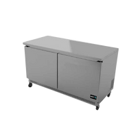Asber Mesa Refrigerada Congelador 2 Puertas Solidas 15 pies3 Acero AUTF-60 HC Nuevo