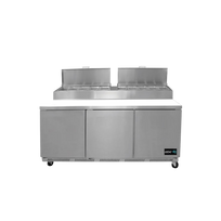 Asber Mesa refrigerada de preparación para pizza 3 Puertas APTP-72 HC Nuevo.