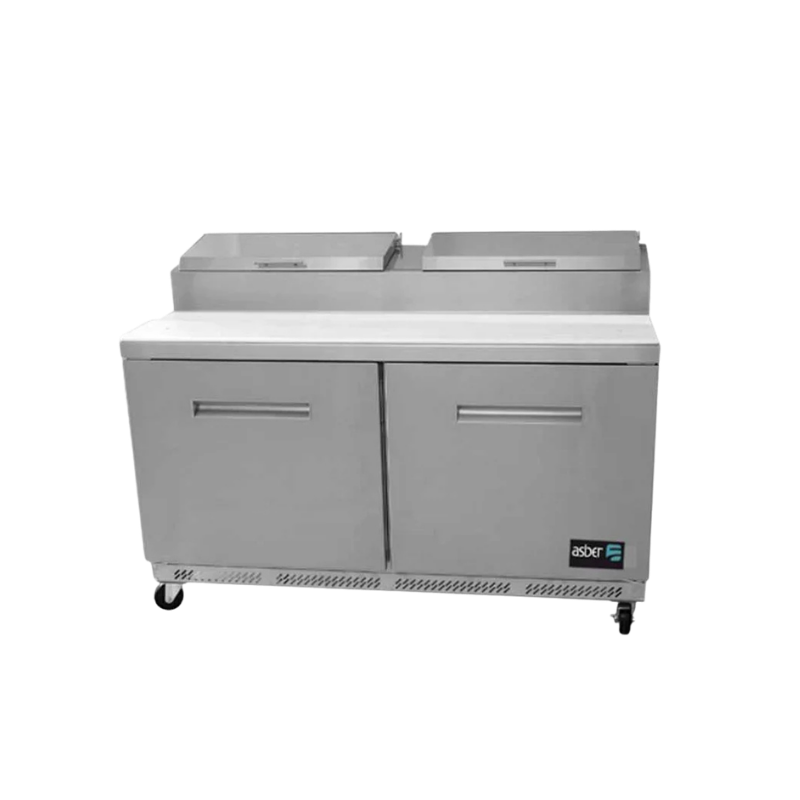 Asber Mesa refrigerada de preparación para pizza 2 Puertas APTP-60 HC Nuevo