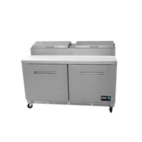 Asber Mesa refrigerada de preparación para pizza 2 Puertas APTP-60 HC Nuevo