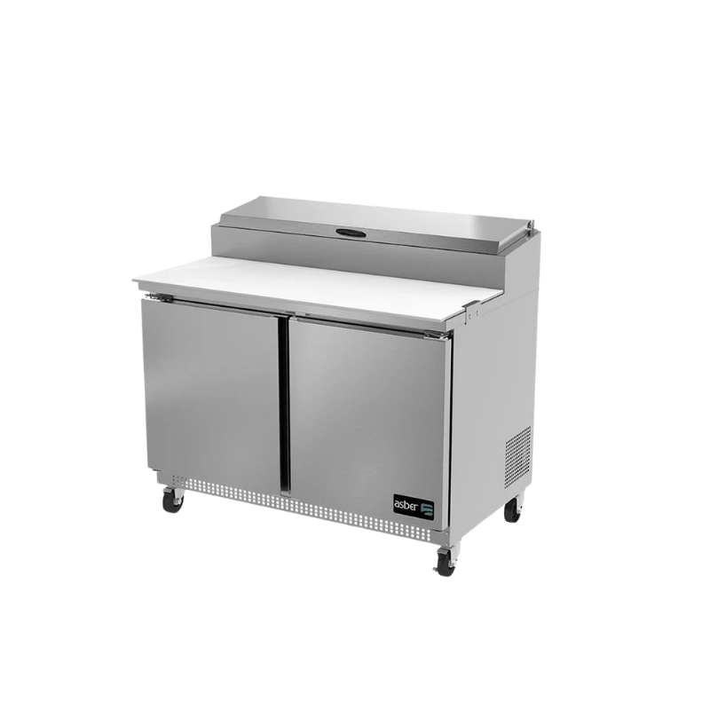 Asber Mesa Refrigerada de Preparación para Pizza 2 Puertas APTP-48 HC Nuevo