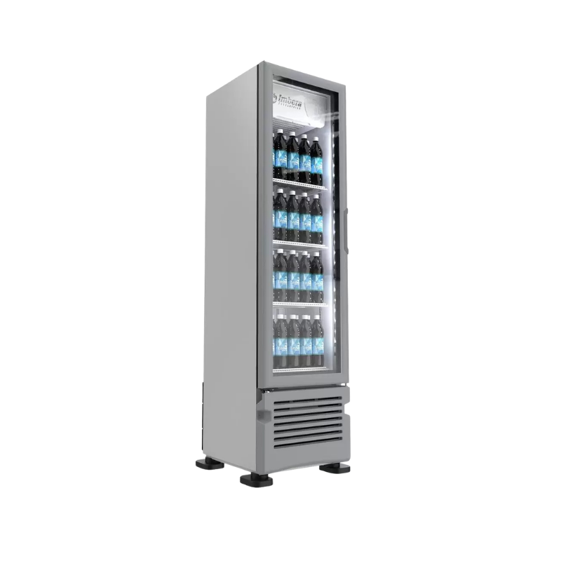 Imbera Refrigerador Vertical 1 Puerta Cristal Luz Led 8 Pies 115V VR08 Seminuevo
