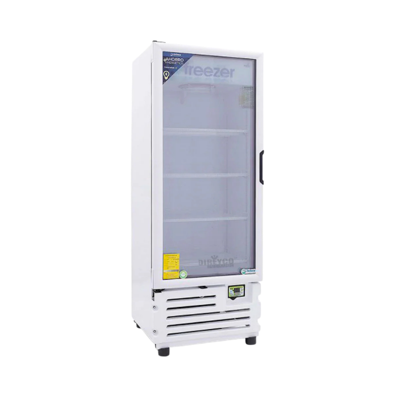 Imbera Congelador Vertical 1 Puerta Cristal Luz Led 16 Pies VFS16 C Seminuevo