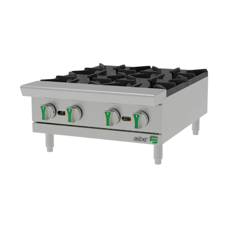 Asber Parrilla a gas Natural  4 quemadores AEHP-4-24-EM-NG Nuevo