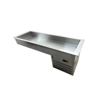 Asber Tina refrigerada 4 insertos 115V 60Hz DRFB 411 HC Nuevo