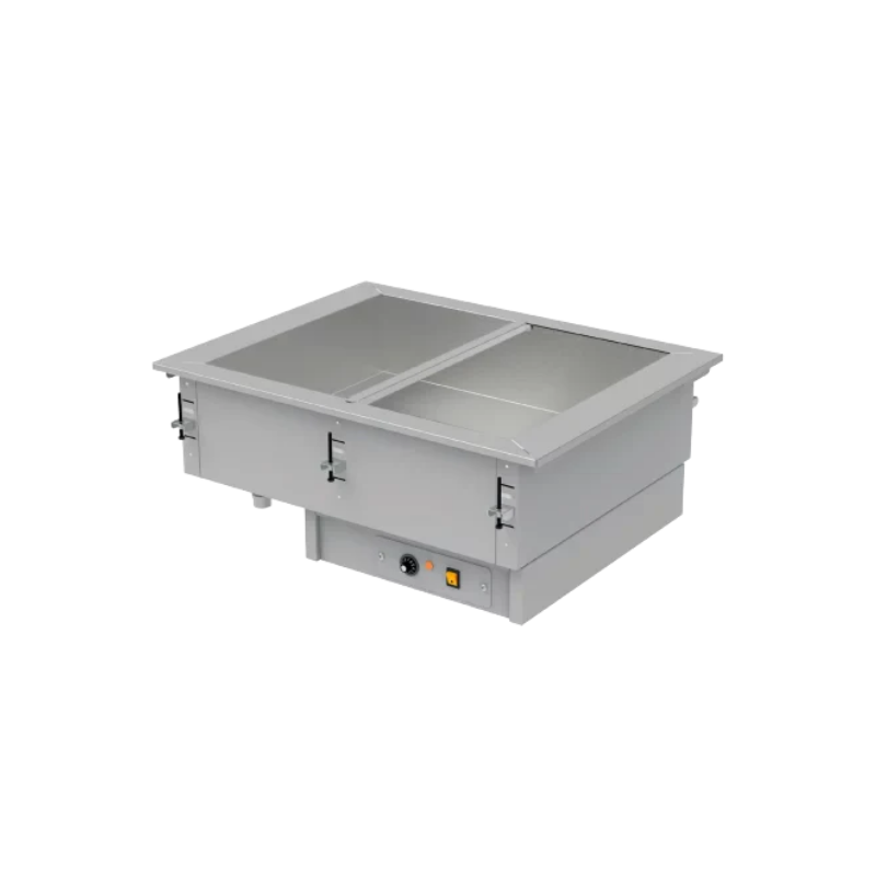 Asber Baño María eléctrico con agua 2 insertos 220V 50/60Hz DBM 211 S W Nuevo