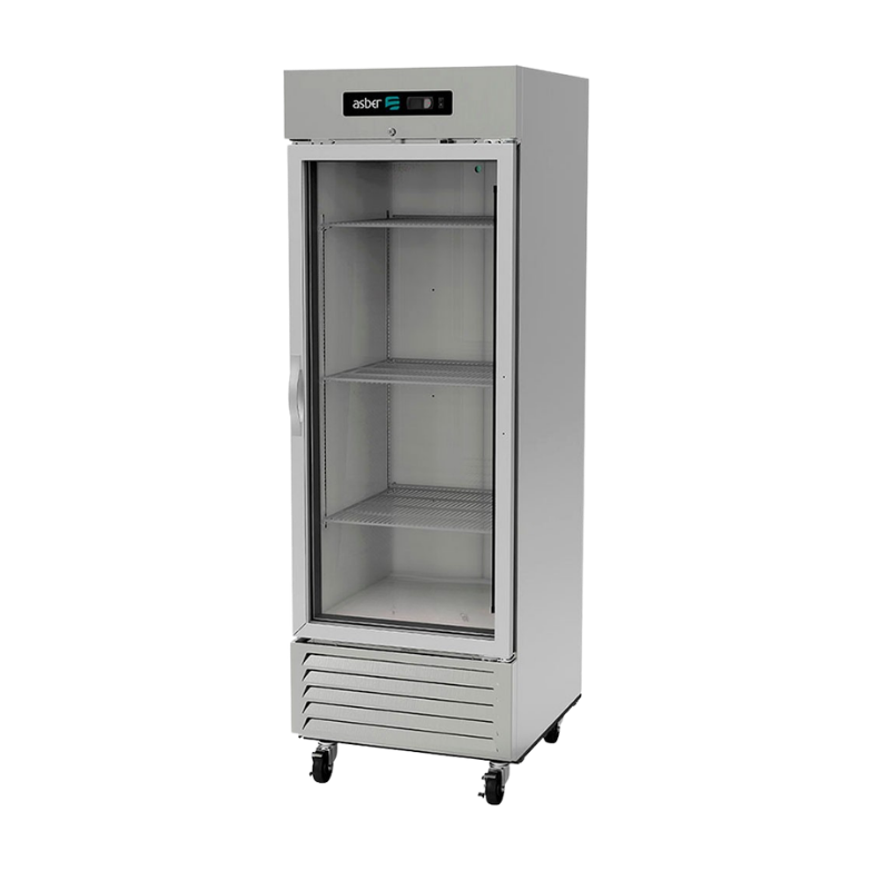 Asber Refrigerador Vertical 1 Puerta Cristal 17 Pies ARR-17-G-H HC Nuevo