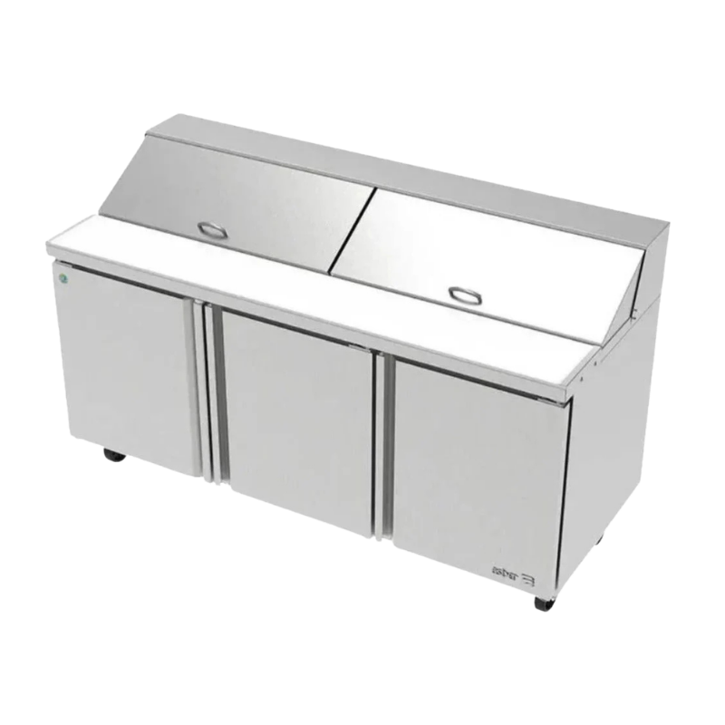 Asber Mesa refrigerada preparacion ensaladas 3 puertas APTS-72-18-P HC Premium Nuevo
