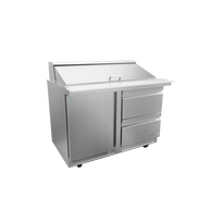 Asber Mesa refrigerada de preparacion ensaladas 2 cajones + 1 puerta APTS-48-12-D2-P HC Premium Nuevo