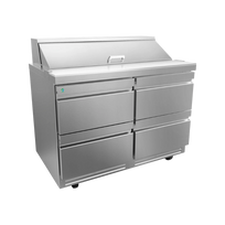 Asber Mesa refrigerada de preparacion ensaladas 4 cajones APTS-48-12-D4-P HC Premium Nuevo