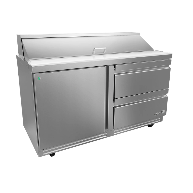 Asber Mesa refrigerada de preparacion ensaladas 2 cajones + 1 puerta APTS-60-16-D2-P HC Premium Nuevo
