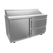 Asber Mesa refrigerada de preparacion ensaladas 2 cajones + 1 puerta APTS-60-16-D2-P HC Premium Nuevo