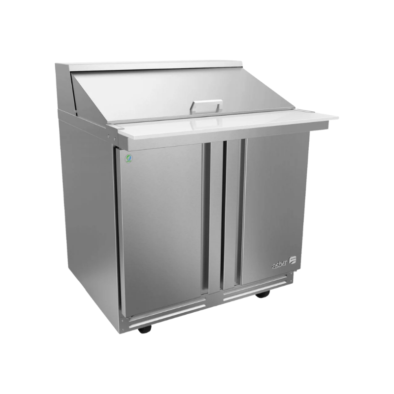 Asber Mesa refrigerada de preparación Mega Top 2 puertas APTM-36-15-P HC Premium Nuevo