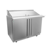 Asber Mesa refrigerada de preparación Mega top 2 puertas APTM-48-18-P HC Premium Nuevo