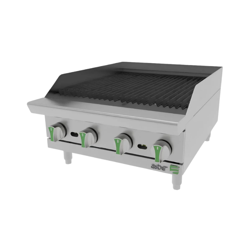 Asber Asador a gas LP con sercha perimetral radiante AERB 24 EM LPG Nuevo