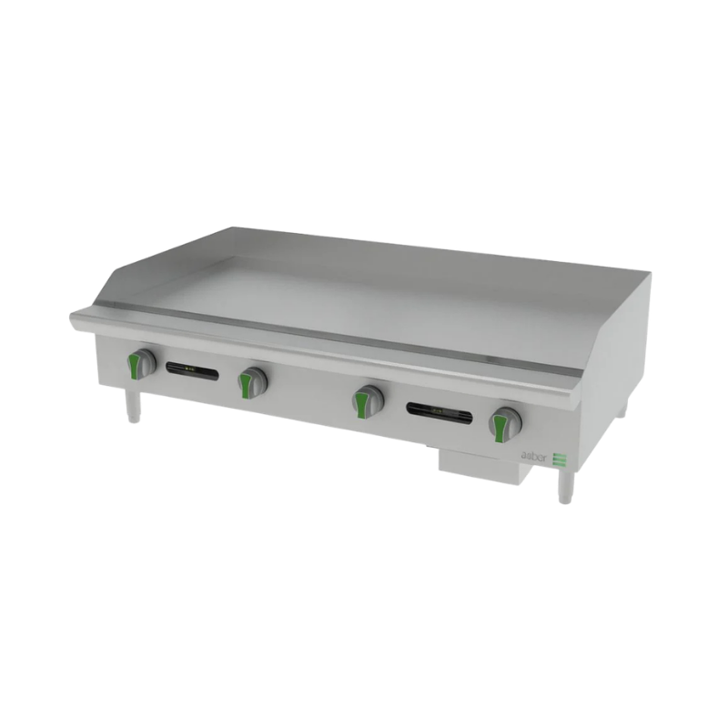 Asber Plancha a gas LP 4 quemadores placa 1