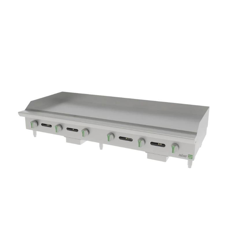 Asber Plancha a gas LP 6 quemadores placa 1