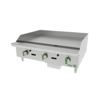Asber Plancha termostática a gas LP 3 quemadores AETG 36 EM LPG Nuevo