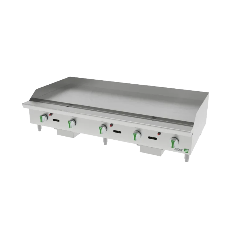 Asber Plancha termostatica a gas LP 5 quemadores AETG 60 EM LPG Nuevo