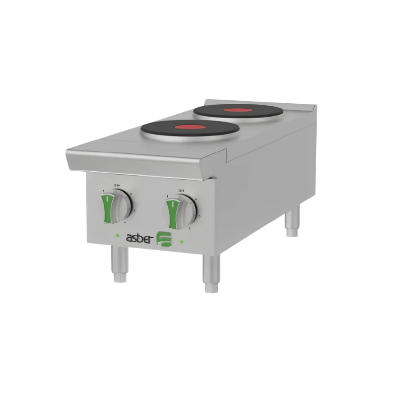 Asber Parrilla electrica 2 placas redondas AEHP E 2 12 EM Nuevo