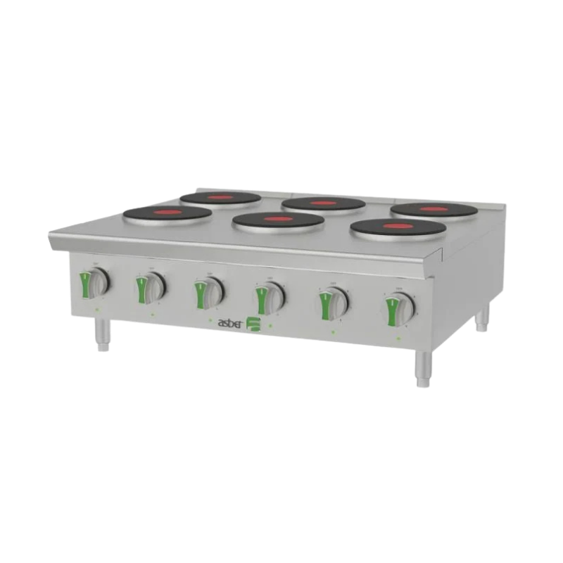 Asber Parrilla electrica 6 placas redondas AEHP E 6 36 EM Nuevo