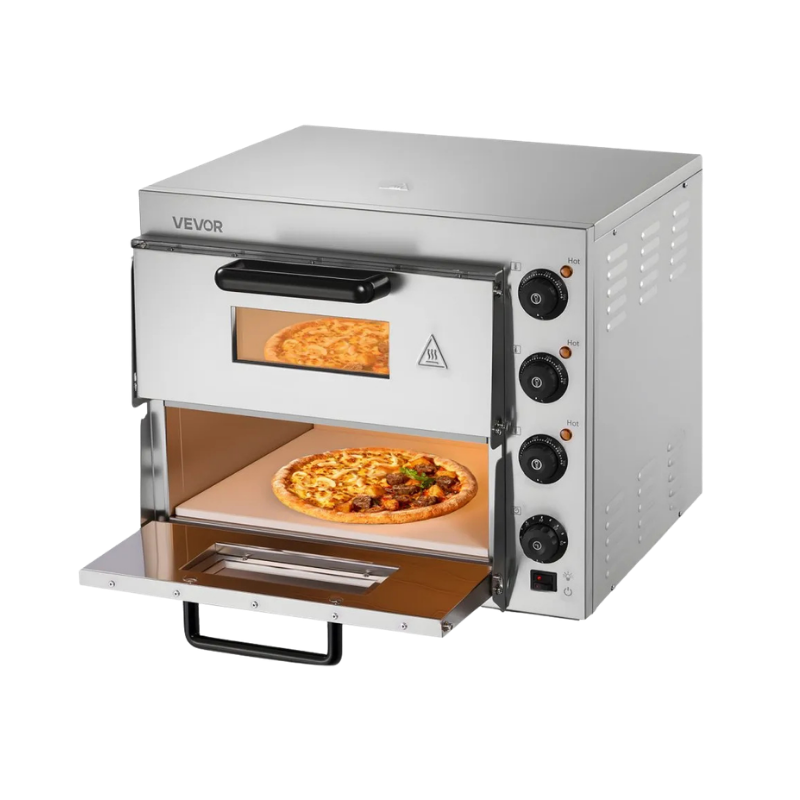 Vevor Horno de Pizza eléctrico 16 pulgadas con Dos Niveles FY-EP-2 Seminuevo