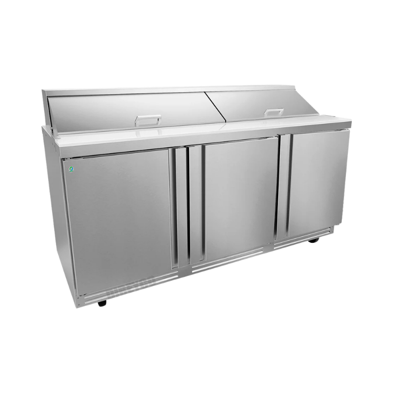 Asber Mesa refrigerada de preparacion Mega Top 3 puertas APTM-72-30-P HC Premium Nuevo