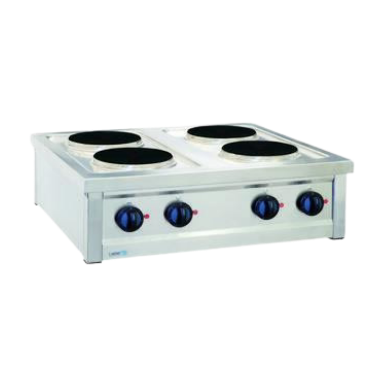 Asber Parrilla Eléctrica 4 Placas Redondas 230V ERE-800T Seminuevo