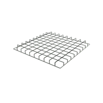 Big Green Egg Inserto de rejilla de acero inoxidable para Modular Nest System Stainless Steel Grid Insert Nuevo
